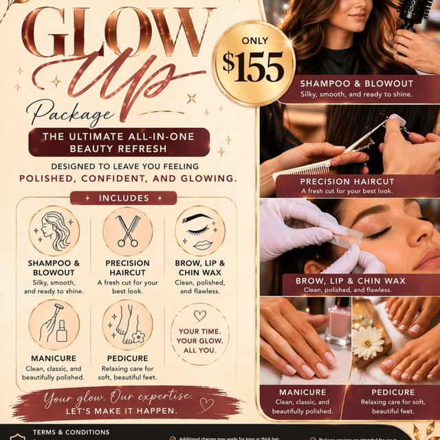 Glow Up Package at Megan's Beauty Room in Rifle, CO
